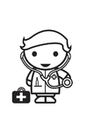 dibujo-para-colorear médico