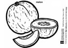 Dibujo para colorear MelÃ³n