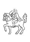 Dibujo para colorear mensajero del reino