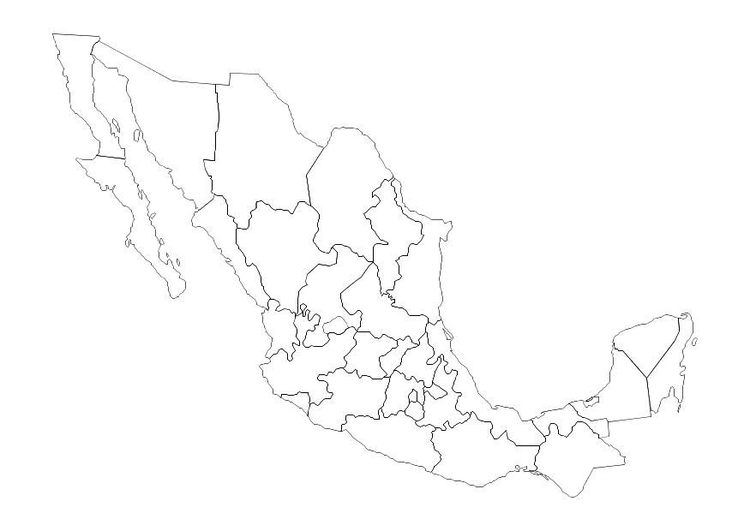 Dibujo para colorear MÃ©xico