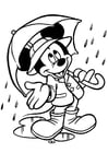 Dibujo para colorear Mickey Mouse