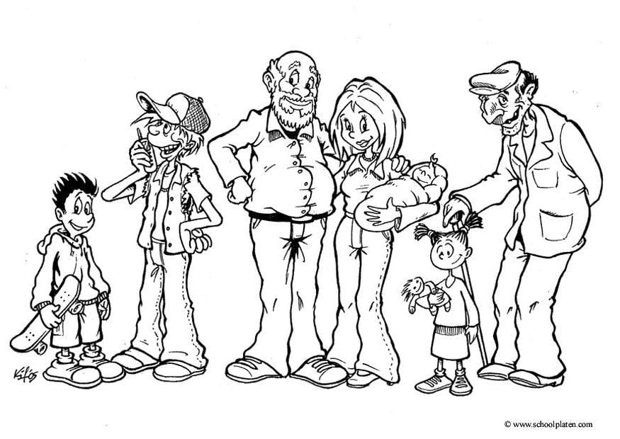 Dibujo para colorear Miembros de la familia - Dibujos Para Imprimir Gratis  - Img 4588