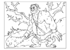 dibujo-para-colorear monstruo 