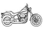 Dibujo para colorear moto