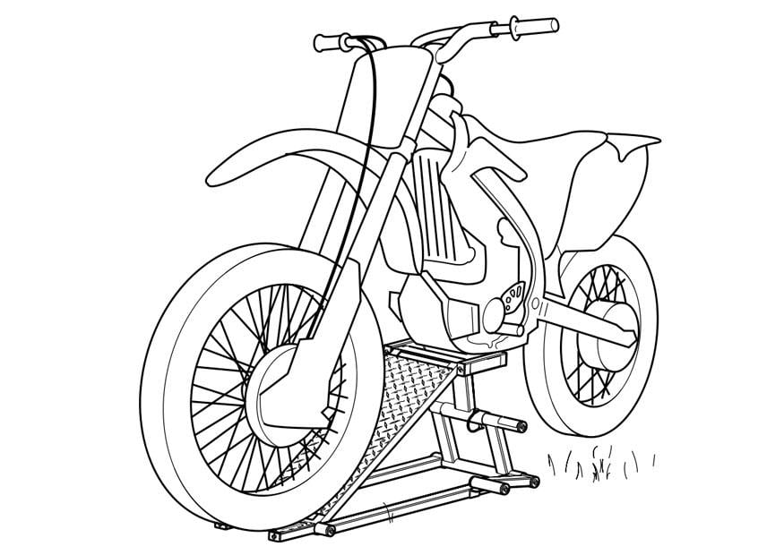 Dibujo para colorear motocicleta