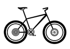 Dibujos para colorear mountain bike