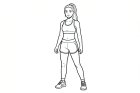 mujer con ropa deportiva