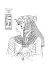 Dibujos para colorear Mujer egipcia