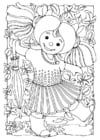 Dibujos para colorear Muñeca - chica