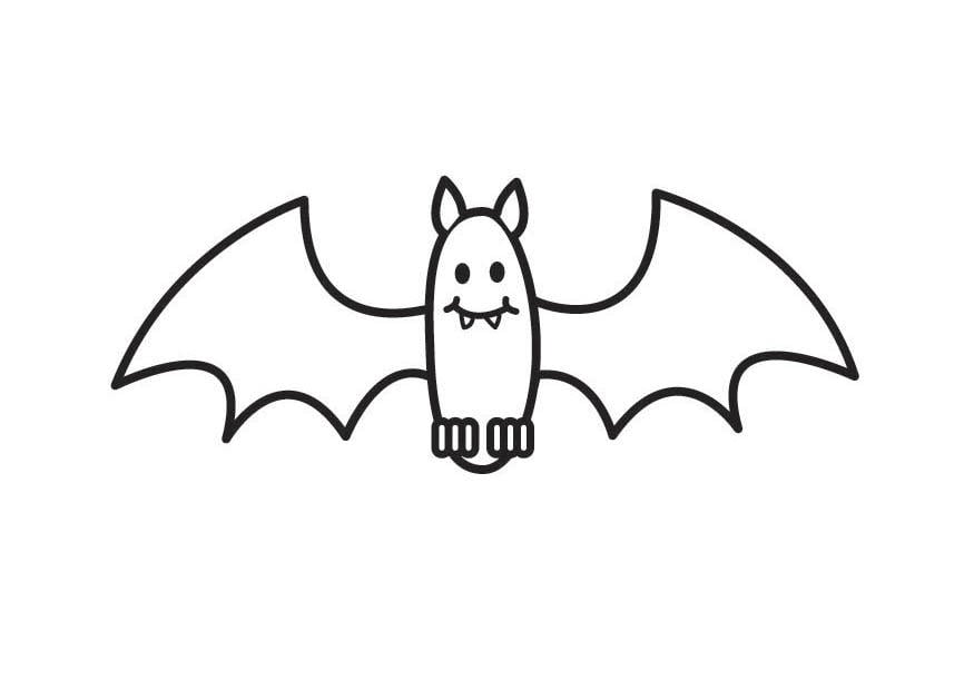 Dibujo para colorear murciélago - Dibujos Para Imprimir Gratis - Img 17640