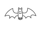 Dibujos para colorear murciélago