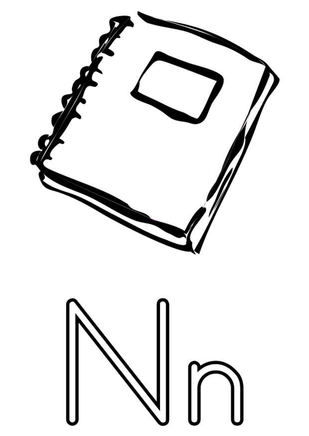 Dibujo para colorear n - Dibujos Para Imprimir Gratis - Img 22500 Dibujo para colorear n - Dibujos Para Imprimir Gratis - Img 22500