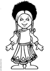 dibujo-para-colorear Natasha de Rusia