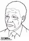 Dibujos para colorear Nelson Mandela