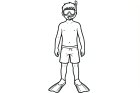 niño con snorkel