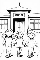 Niños en la escuela