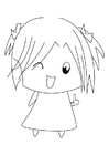 dibujo-para-colorear Niña