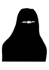 Dibujos para colorear niqab