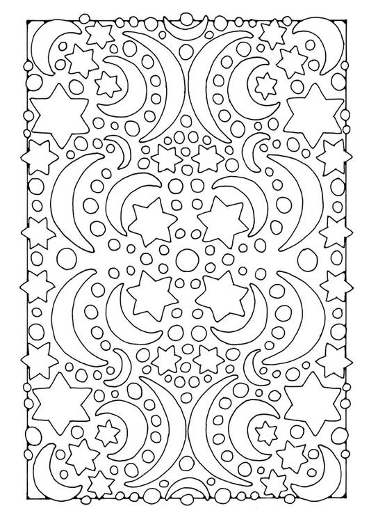 Dibujo para colorear noche - luna y estrellas - Dibujos Para Imprimir Gratis - Img 21908 Dibujo para colorear noche - luna y estrellas - Dibujos Para Imprimir Gratis - Img 21908