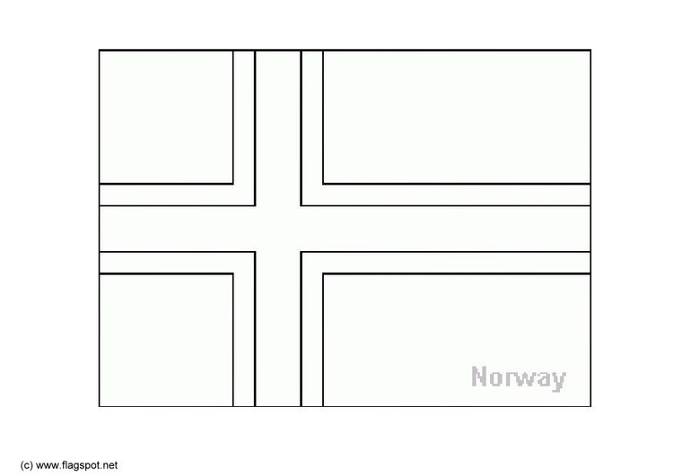 Dibujo para colorear Noruega