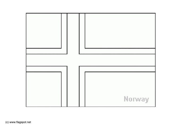 Dibujo para colorear Noruega