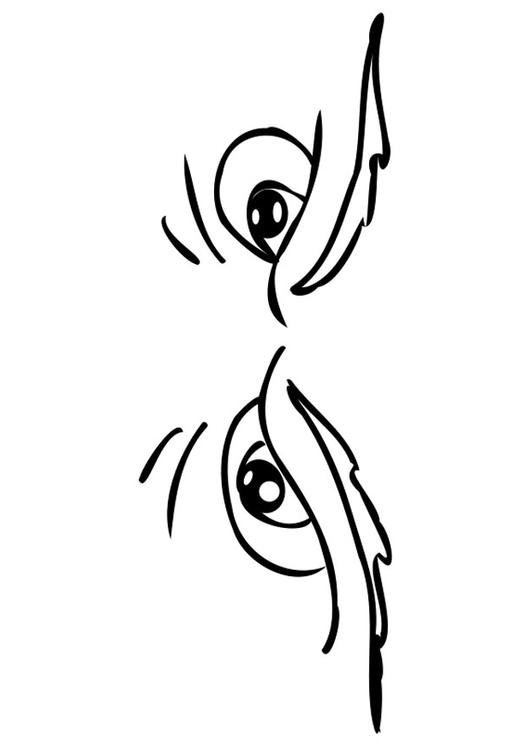 ojos de enfado