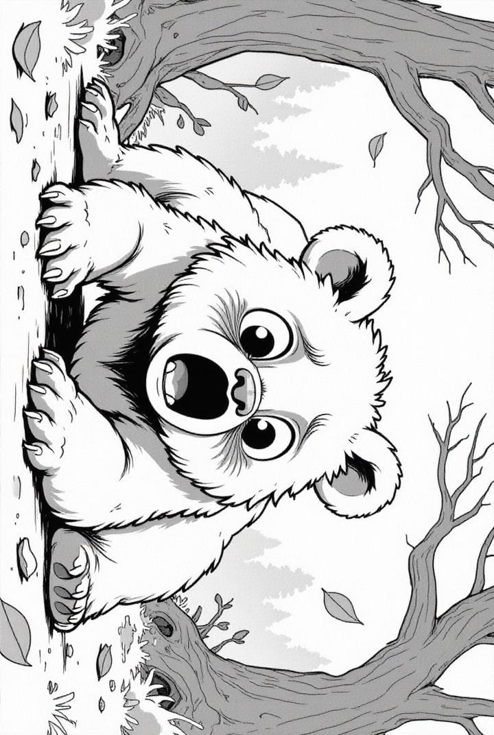 oso asustado