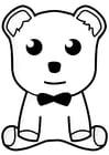 Dibujos para colorear oso de peluche