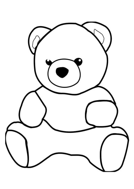Dibujo para colorear oso