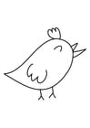 Dibujos para colorear pájaro