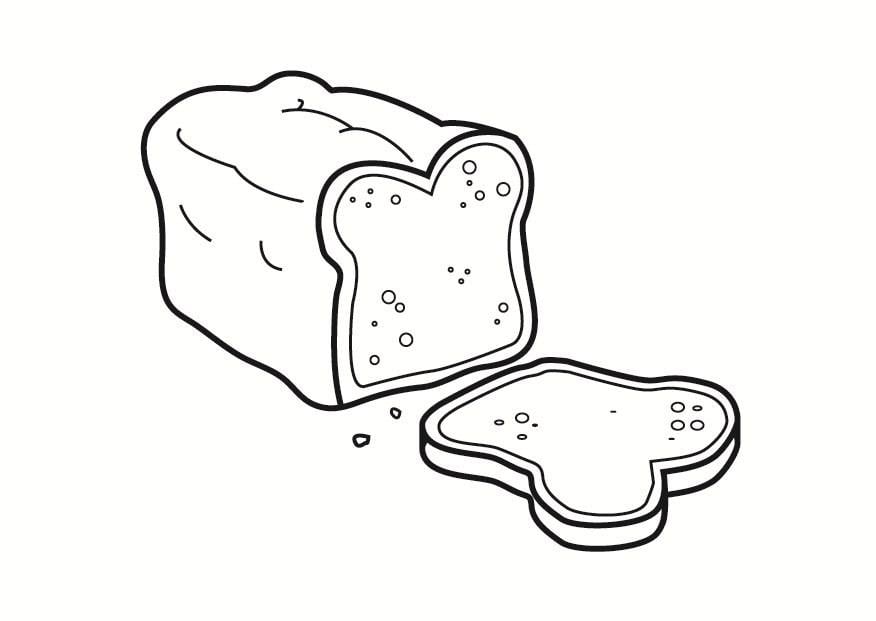 Dibujo para colorear pan