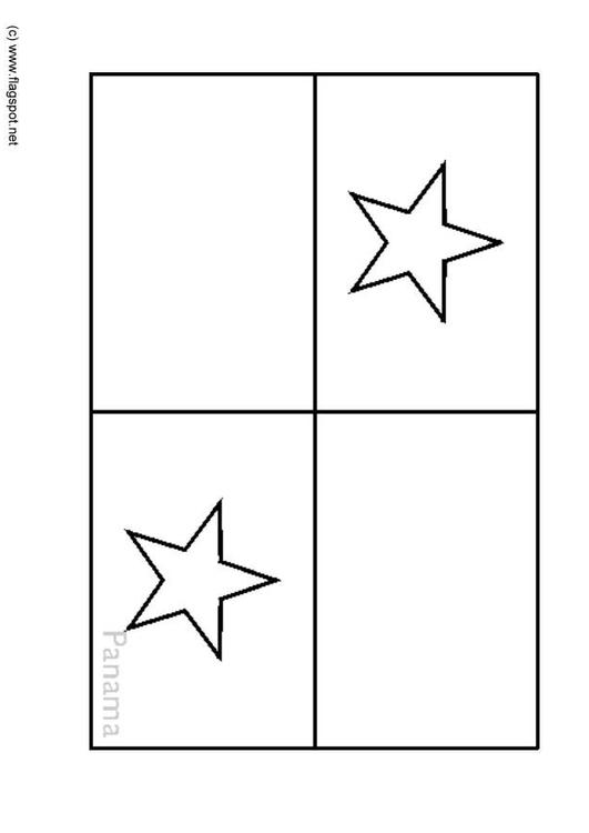 panama flag coloring pages - photo #13