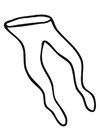 Dibujo para colorear pantys