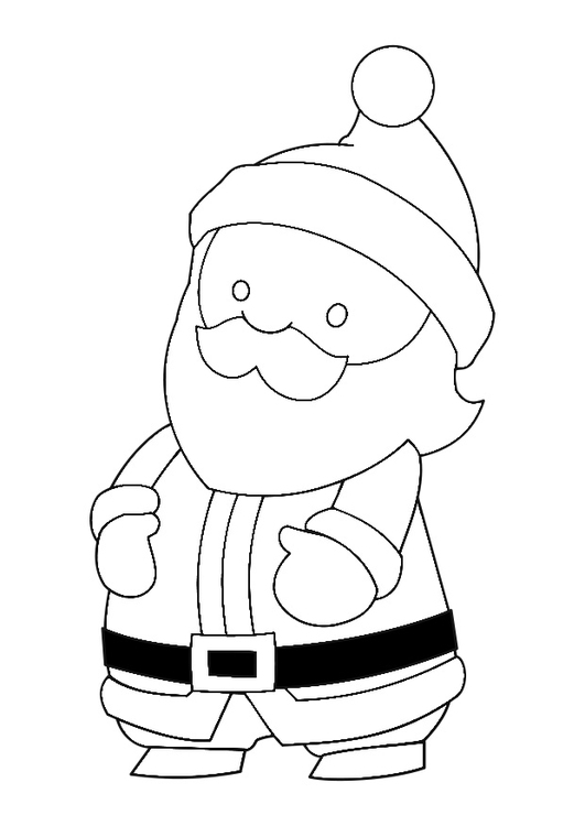 Dibujo para colorear PapÃ¡ Noel