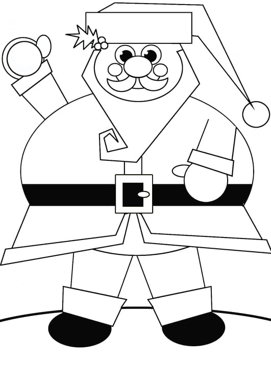 Dibujo para colorear PapÃ¡ Noel