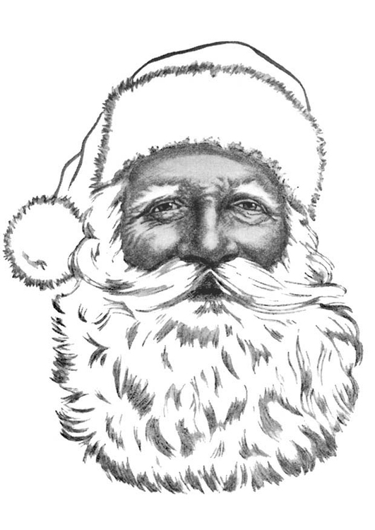 Dibujo para colorear PapÃ¡ Noel