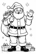 Papá Noel en movimiento