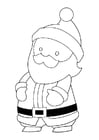 Dibujos para colorear Papá Noel