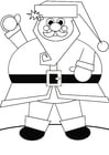 Dibujo para colorear PapÃ¡ Noel