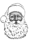 Dibujo para colorear PapÃ¡ Noel