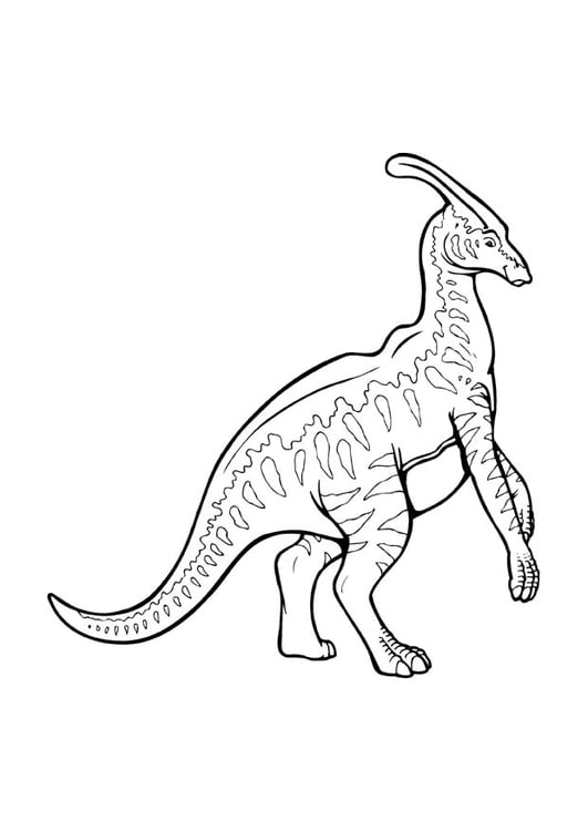 Dibujo para colorear Parasaurolophus