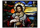 Imagen pascua - jesús con cordero
