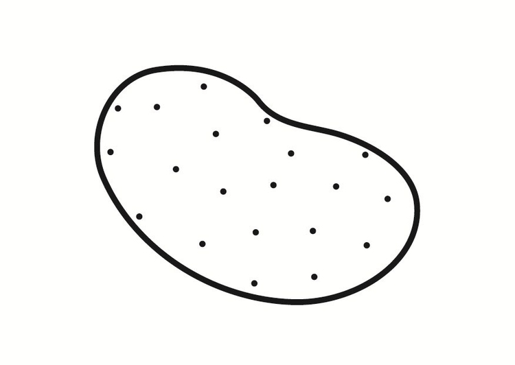 Dibujo para colorear patata