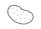 Dibujos para colorear patata