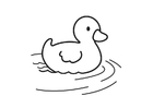 Dibujos para colorear pato