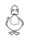 Dibujo para colorear pato