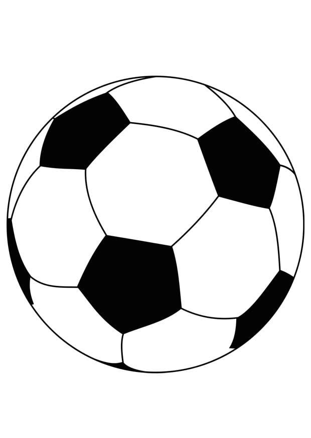 Dibujo para colorear Pelota de fútbol Dibujos Para 