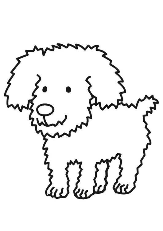 Dibujo para colorear perro