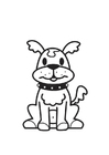 dibujo-para-colorear perro