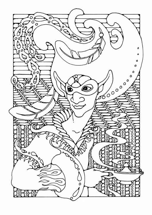 Dibujo para colorear personaje de cuento de hadas - Dibujos Para Imprimir  Gratis - Img 25603